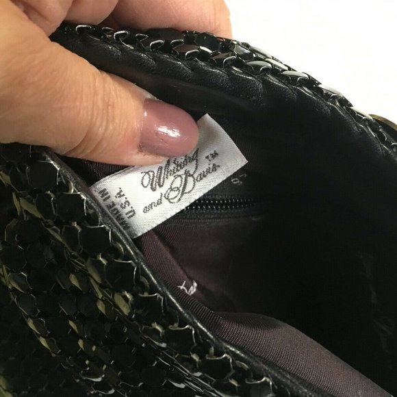Vintage Whiting & Davis Black Mesh Handbag - Picture 6 of 6